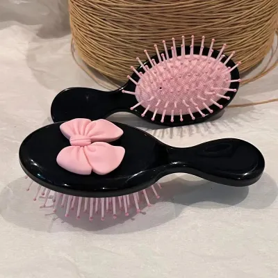 Colorful Bow Tie Hair Tooth Comb
